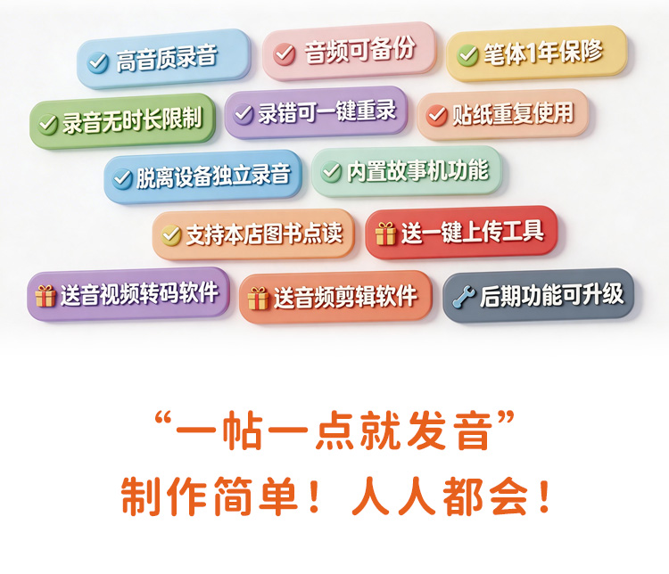 DIY 点读贴纸详情图 3